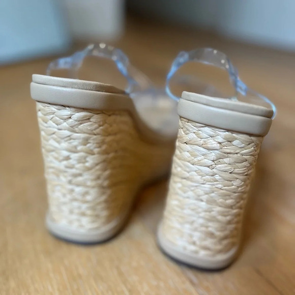 Schutz women’s Caryne transparent wedge sandal - Picture 8 of 10